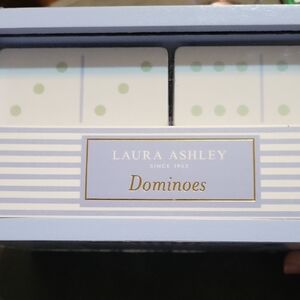 Laura Ashley Blue and White Domino Set